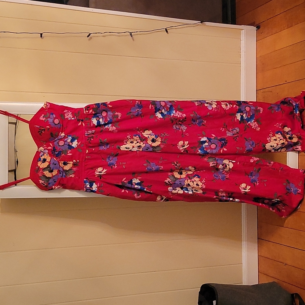 Floral Wideleg Jumpsuit